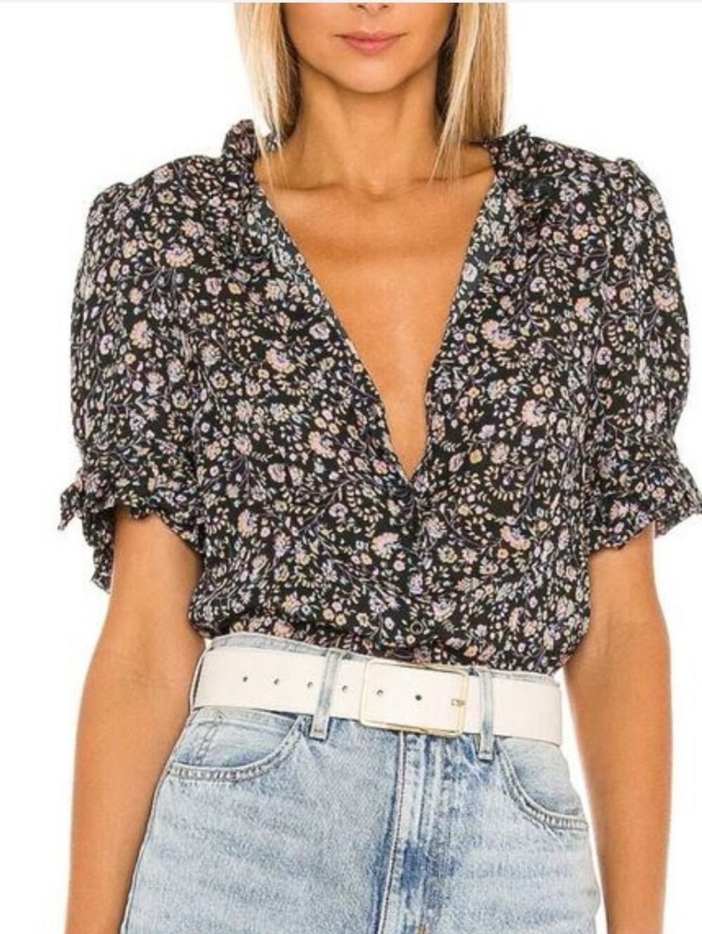 Selkie the Bistro Blouse in Spirit Floral Button‎ Up Top